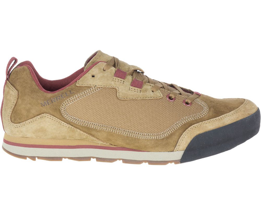 Buty Sportowe Merrell Męskie Brązowe - Burnt Rock Travel Suede - 052764-BAO